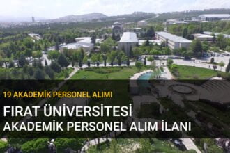 fırat üniversitesi akademik personel alım ilanı