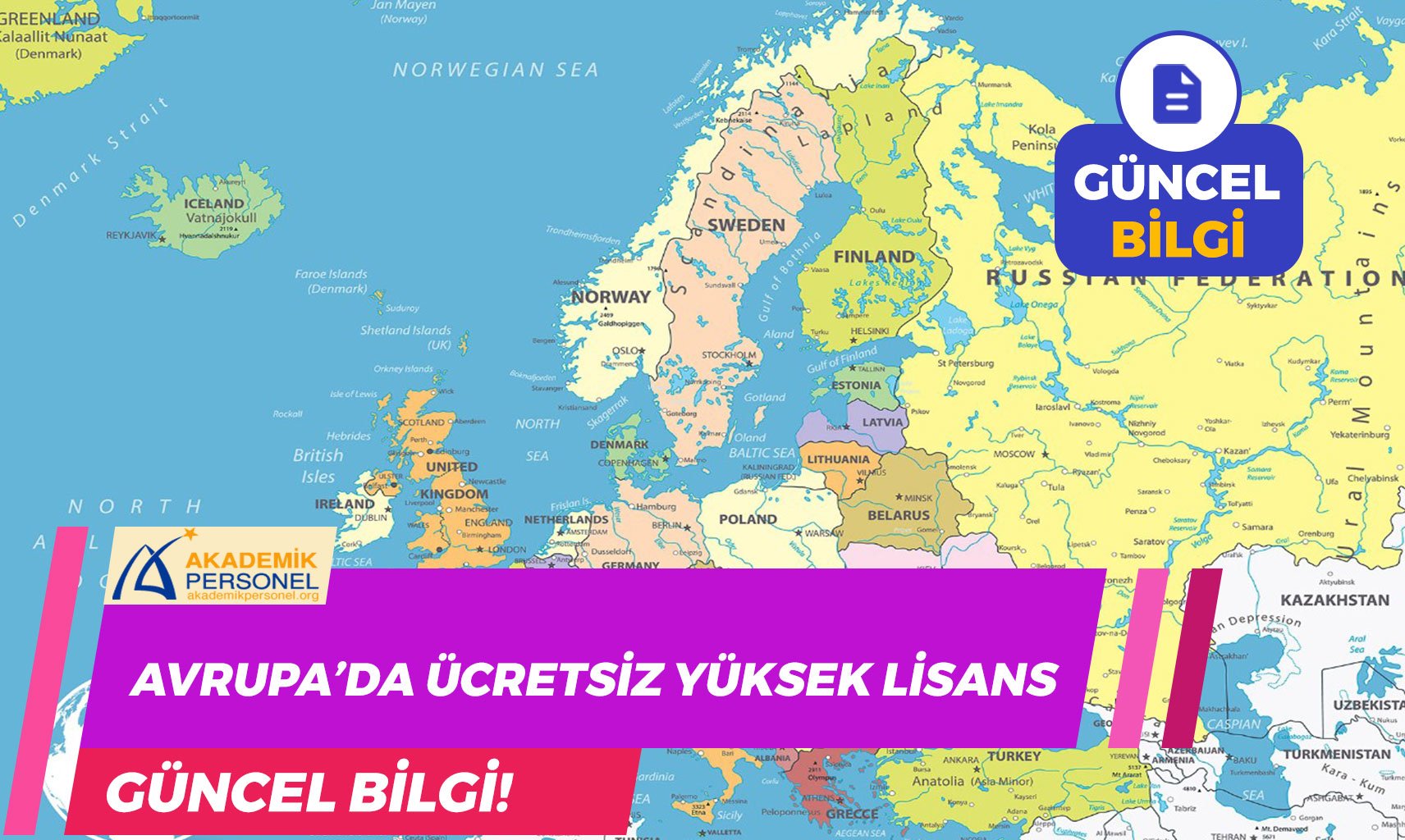 Avrupa’da Ücretsiz Yüksek Lisans – En Uygun Fiyatlı 7 Ülke!