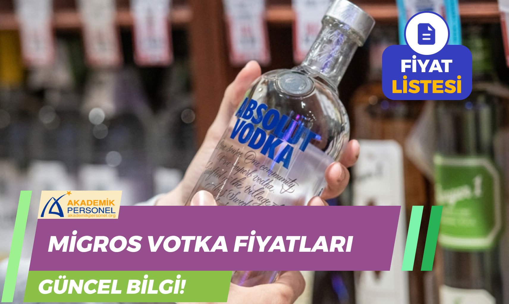 Migros Votka Fiyatları 2024 | Yeni Liste! Absolut, İstanblue