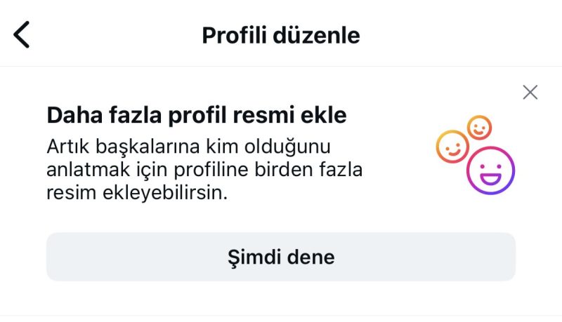 instagram çoklu profil resmi
